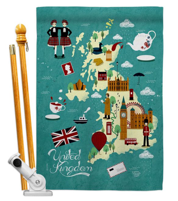 British Fun - Nationality Flags of the World Vertical Impressions Decorative Flags HG192527 Made In USA - Image 5