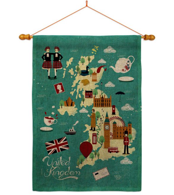 British Fun - Nationality Flags of the World Vertical Impressions Decorative Flags HG192527 Made In USA - Image 20