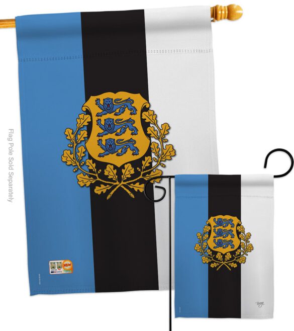 Estonia - Nationality Flags of the World Vertical Impressions Decorative Flags HG108171 Made In USA - Image 3