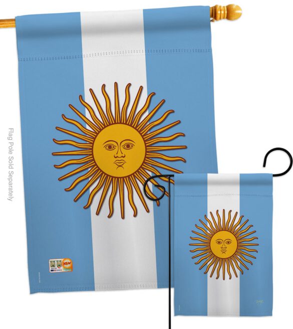Argentina - Nationality Flags of the World Vertical Impressions Decorative Flags HG108214 Made In USA - Image 4