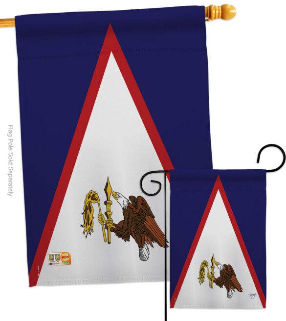 American Samoa - Nationality Flags of the World Vertical Impressions Decorative Flags HG108360 Made In USA - Image 4