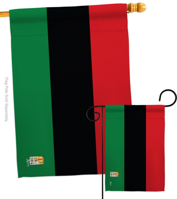 African American - Nationality Flags of the World Vertical Impressions Decorative Flags HG140001 Made In USA - Image 4