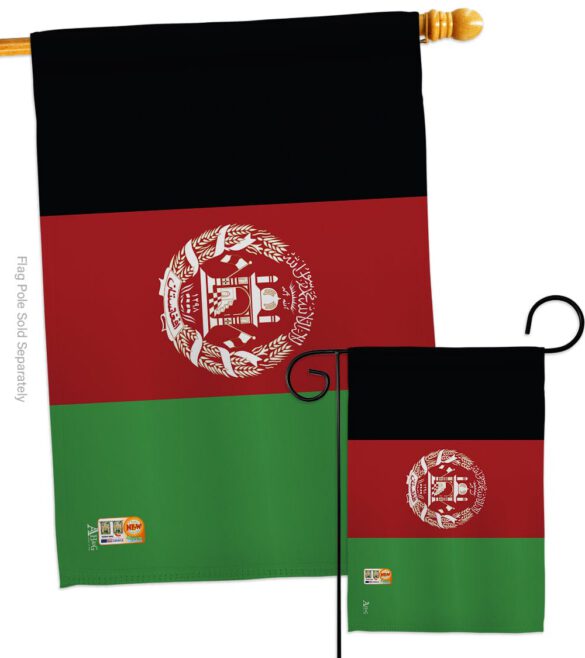 Afghanistan - Nationality Flags of the World Vertical Impressions Decorative Flags HG140002 Made In USA - Image 4