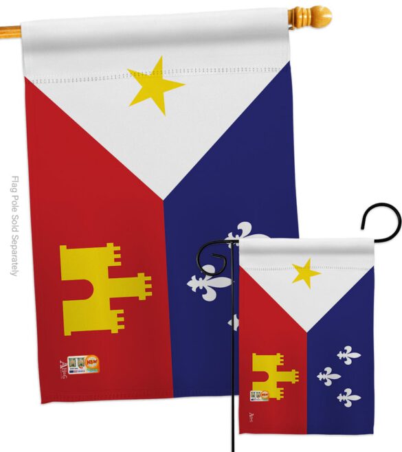 Acadiana - Nationality Flags of the World Vertical Impressions Decorative Flags HG140004 Made In USA - Image 4