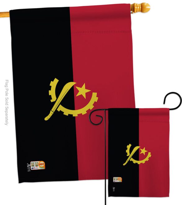 Angola - Nationality Flags of the World Vertical Impressions Decorative Flags HG140007 Made In USA - Image 4