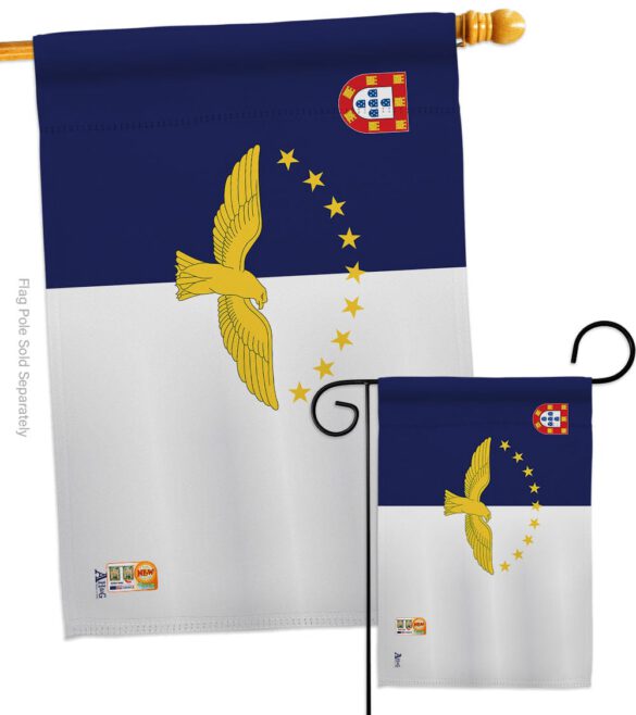 Azores - Nationality Flags of the World Vertical Impressions Decorative Flags HG140019 Made In USA - Image 4