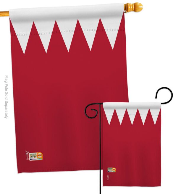 Bahrain - Nationality Flags of the World Vertical Impressions Decorative Flags HG140021 Made In USA - Image 4