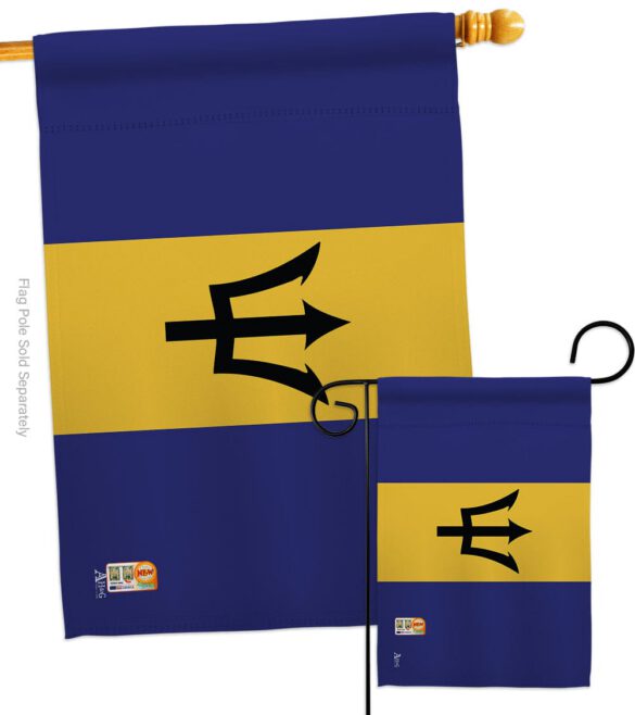 Barbados - Nationality Flags of the World Vertical Impressions Decorative Flags HG140023 Made In USA - Image 4