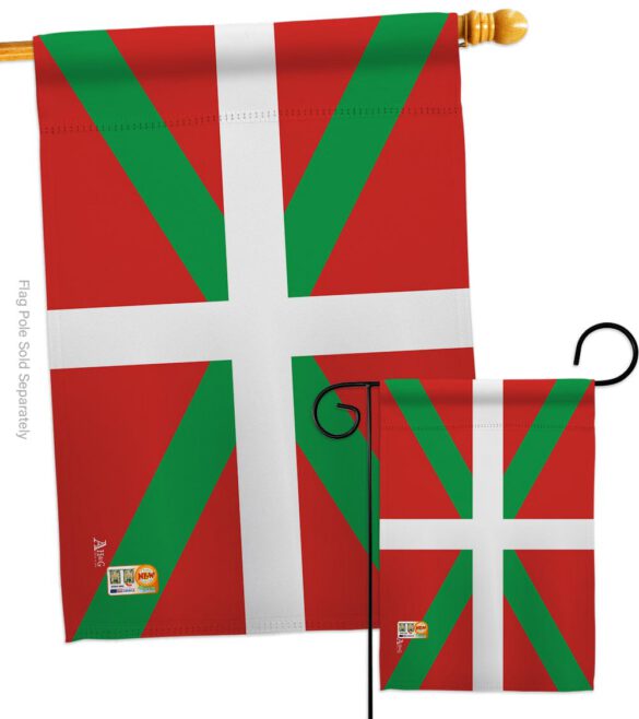 Basque Lands - Nationality Flags of the World Vertical Impressions Decorative Flags HG140024 Made In USA - Image 4