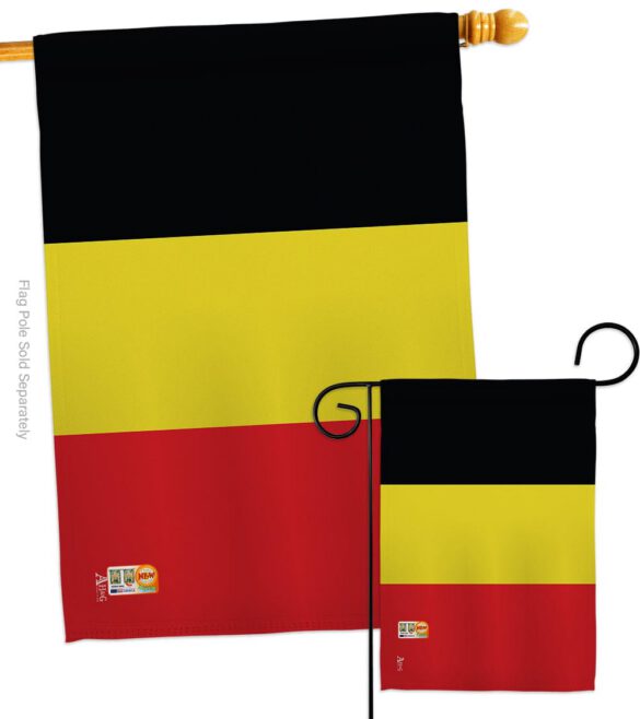 Belgium - Nationality Flags of the World Vertical Impressions Decorative Flags HG140027 Made In USA - Image 3