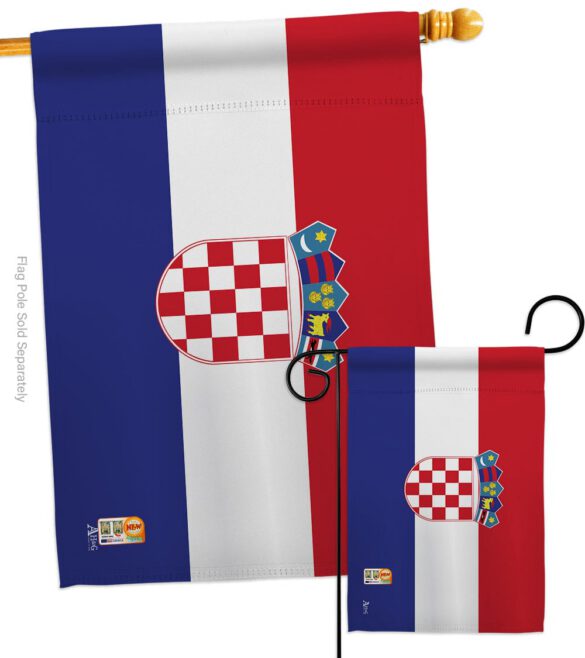 Croatia - Nationality Flags of the World Vertical Impressions Decorative Flags HG140061 Made In USA - Image 3