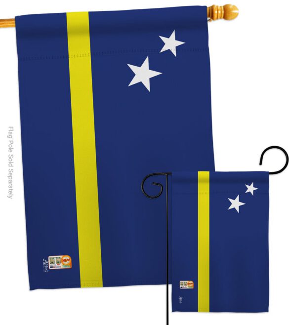 Curacao - Nationality Flags of the World Vertical Impressions Decorative Flags HG140063 Made In USA - Image 3