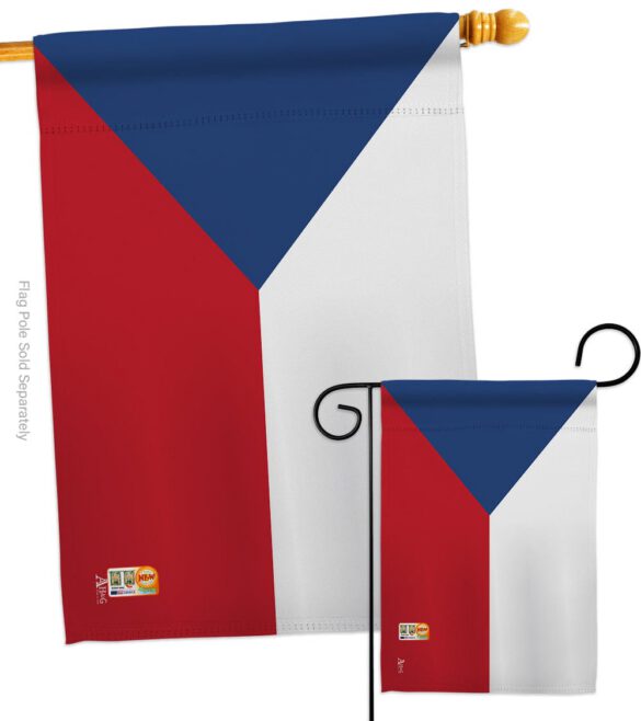 Czech Republic - Nationality Flags of the World Vertical Impressions Decorative Flags HG140066 Made In USA - Image 3