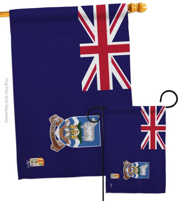 Falkland Islands - Nationality Flags of the World Vertical Impressions Decorative Flags HG140082 Made In USA - Image 3