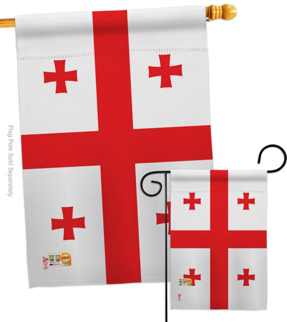 Georgia Republic - Nationality Flags of the World Vertical Impressions Decorative Flags HG140089 Made In USA - Image 3