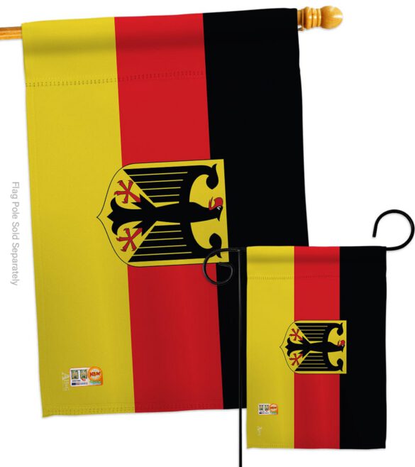 Germany w/Eagle - Nationality Flags of the World Vertical Impressions Decorative Flags HG140090 Made In USA - Image 3