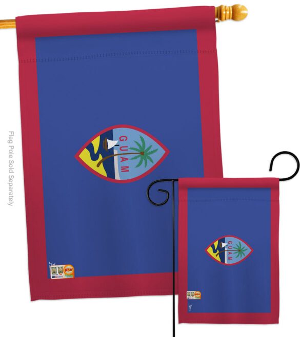 Guam - Nationality Flags of the World Vertical Impressions Decorative Flags HG140097 Made In USA - Image 3
