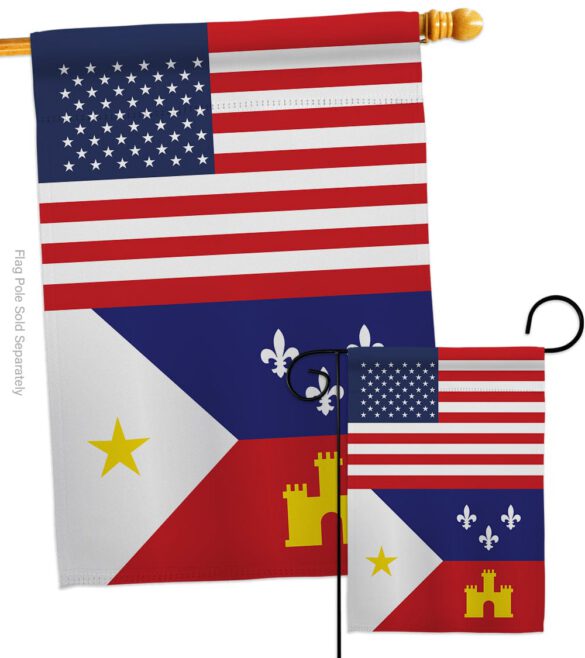 Acadiana US - Nationality Flags of the World Vertical Impressions Decorative Flags HG140273 Made In USA - Image 4