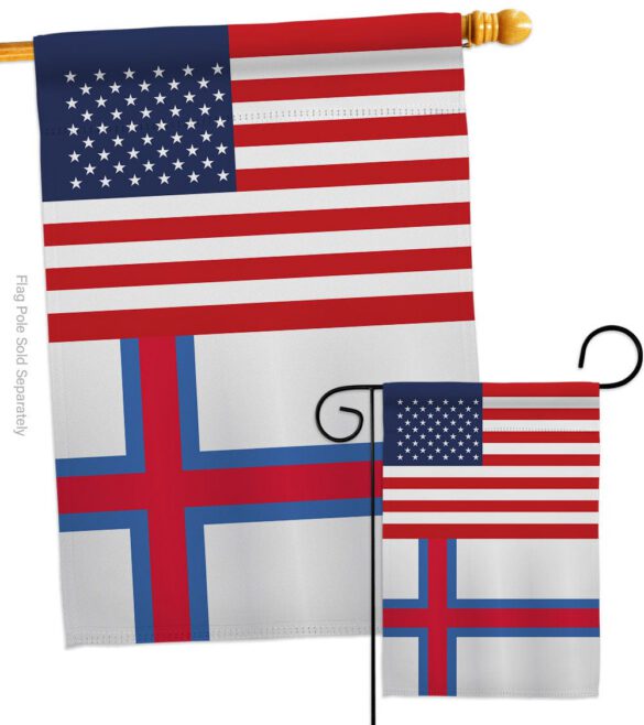 Faroe Islands US Friendship - Nationality Flags of the World Vertical Impressions Decorative Flags HG140376 Made In USA - Image 11