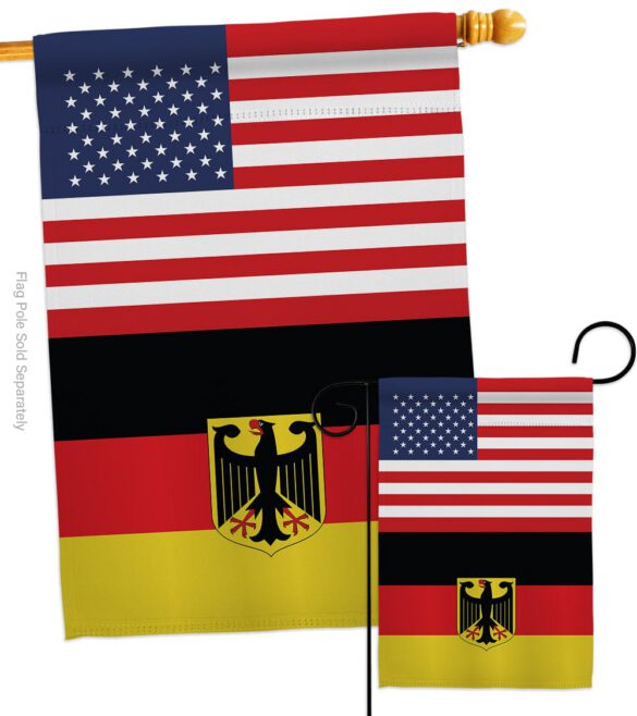 Germany w/Eagle US Friendship - Nationality Flags of the World Vertical Impressions Decorative Flags HG140383 Made In USA - Image 3