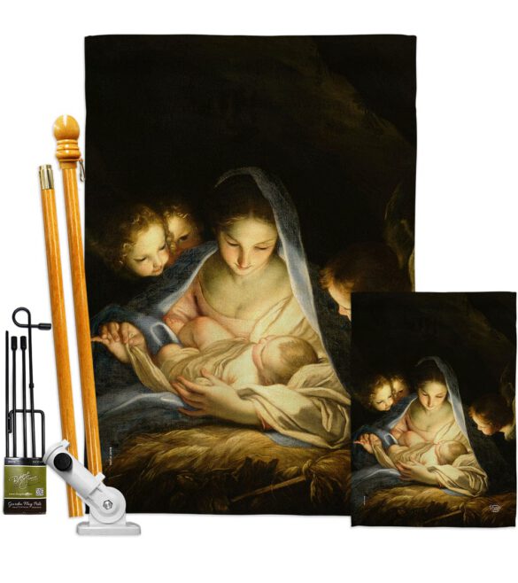 Holy Night - Nativity Winter Vertical Impressions Decorative Flags HG192323 Made In USA - Image 6
