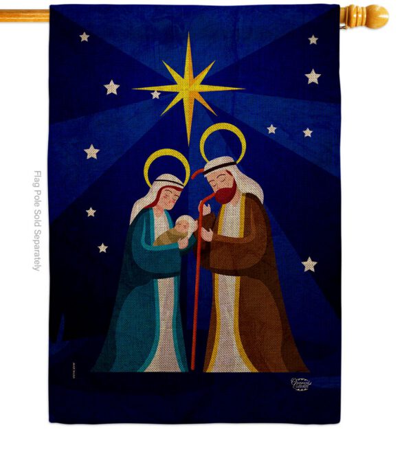 Birth Of King - Nativity Winter Vertical Impressions Decorative Flags HG192710 Made In USA - Image 14