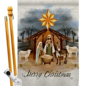 House Flag Nativity HS114238