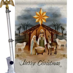 House Flag Nativity HS114238 02