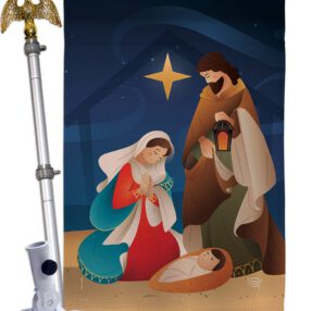 House Flag Nativity HS192260 02