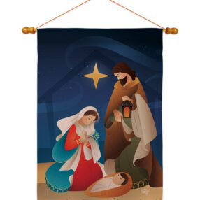 House Flag Nativity HS192260 03