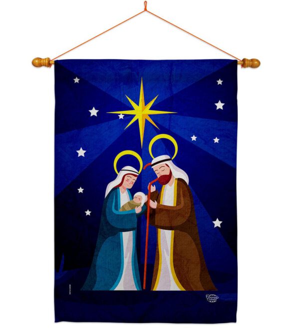 Birth Of King - Nativity Winter Vertical Impressions Decorative Flags HG192710 Made In USA - Image 12