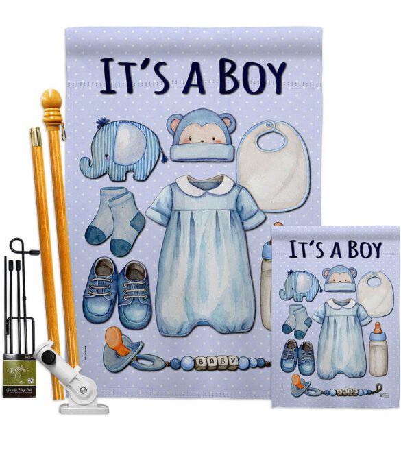 Baby Boy - Family Special Occasion Vertical Impressions Decorative Flags HG130338 Made In USA - Image 7