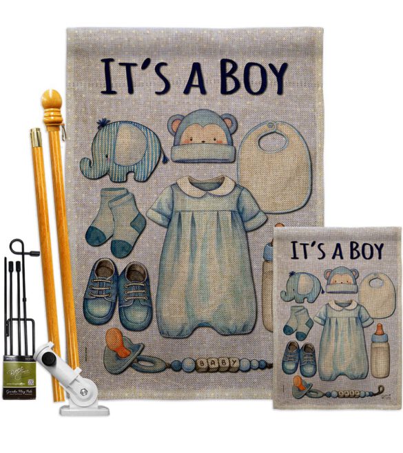 Baby Boy - Family Special Occasion Vertical Impressions Decorative Flags HG130338 Made In USA - Image 28