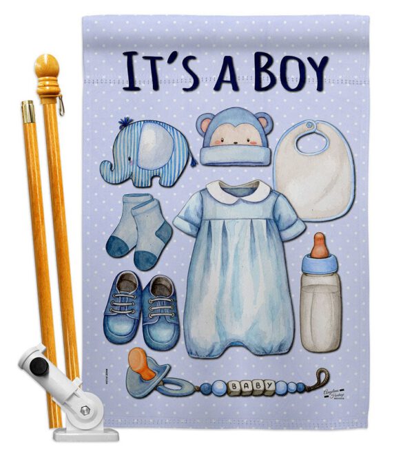 Baby Boy - Family Special Occasion Vertical Impressions Decorative Flags HG130338 Made In USA - Image 6