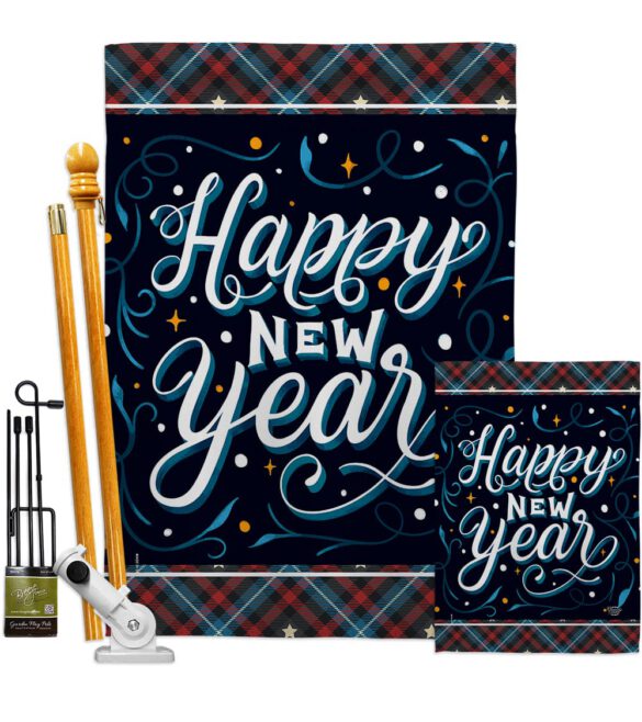 Bring New Year - New Year Winter Vertical Impressions Decorative Flags HG192238 Made In USA - Image 6