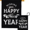 An New Year - New Year Winter Vertical Impressions Decorative Flags HG137247 Made In USA
