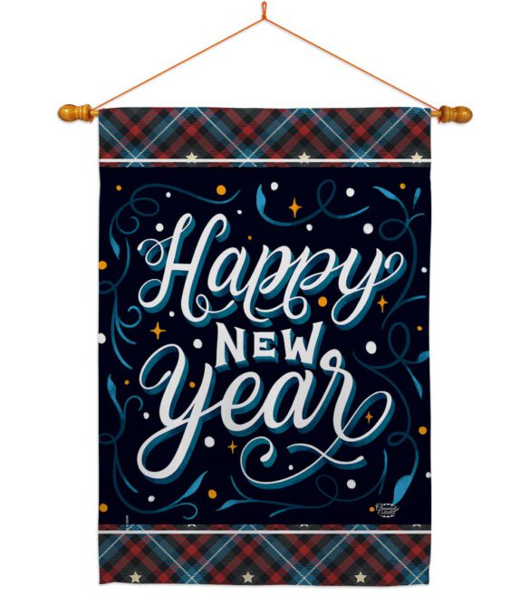 Bring New Year - New Year Winter Vertical Impressions Decorative Flags HG192238 Made In USA - Image 10