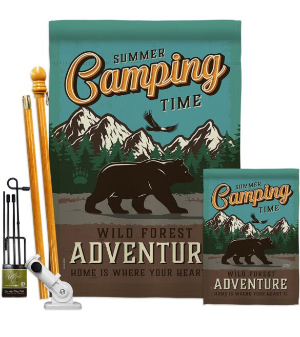 Adventure Camping - Outdoor Nature Vertical Impressions Decorative Flags HG137223 Made In USA - Image 7