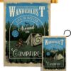 Around the Campfire - Outdoor Nature Vertical Impressions Decorative Flags HG109078 Made In USA