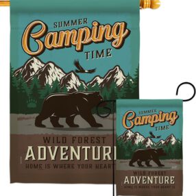Adventure Camping - Outdoor Nature Vertical Impressions Decorative Flags HG137223 Made In USA