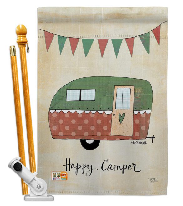 Camper - Outdoor Nature Vertical Impressions Decorative Flags HG109046 Made In USA - Image 5