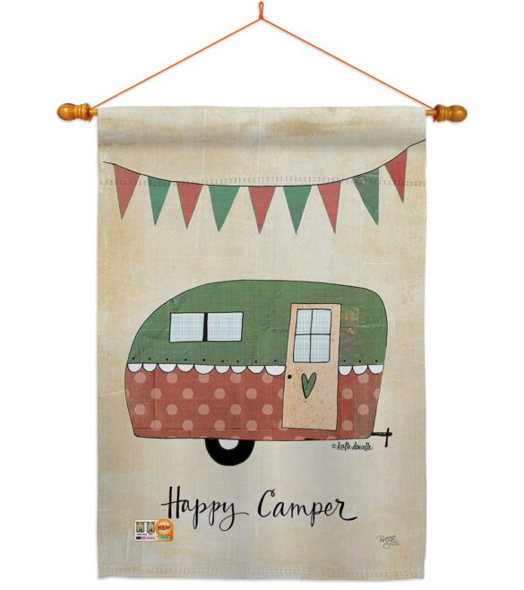 Camper - Outdoor Nature Vertical Impressions Decorative Flags HG109046 Made In USA - Image 14