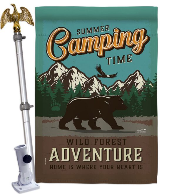 Adventure Camping - Outdoor Nature Vertical Impressions Decorative Flags HG137223 Made In USA - Image 10