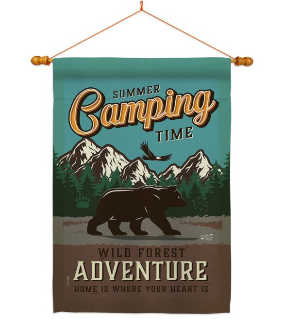 Adventure Camping - Outdoor Nature Vertical Impressions Decorative Flags HG137223 Made In USA - Image 11
