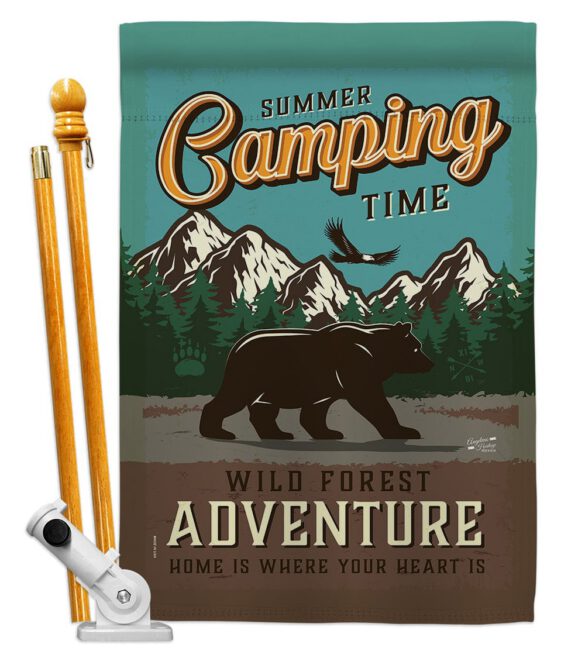 Adventure Camping - Outdoor Nature Vertical Impressions Decorative Flags HG137223 Made In USA - Image 6