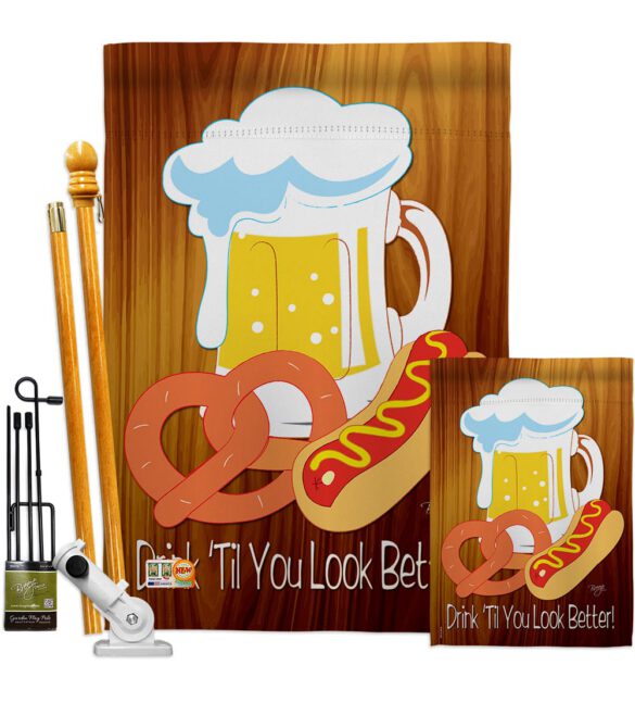 Drink 'Til You Look Better - Party & Celebration Special Occasion Vertical Impressions Decorative Flags HG115065 Made In USA - Image 6