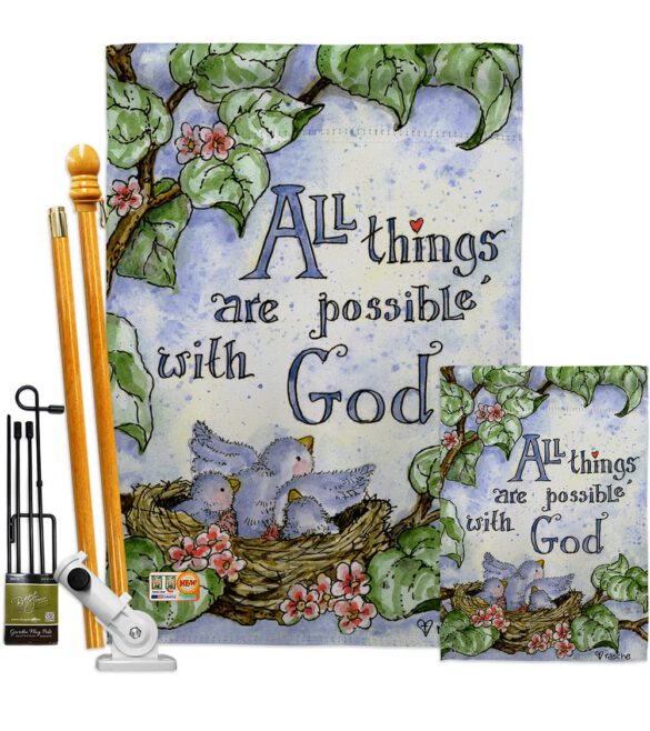All Things Are Possible With God - Impressions Decorative Garden Flag G165110-BO - Image 7
