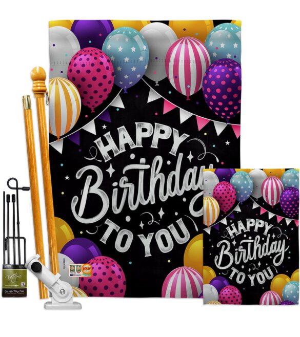Birthday to You - Party & Celebration Special Occasion Vertical Impressions Decorative Flags HG115150 Made In USA - Image 6