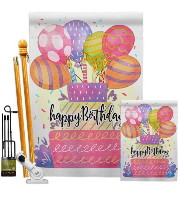 Happy Birthday Balloon - Party & Celebration Special Occasion Vertical Impressions Decorative Flags HG115182 Made In USA - Image 6