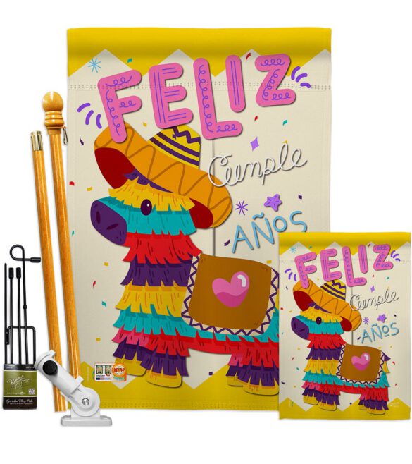 Feliz Cumpleaños - Party & Celebration Special Occasion Vertical Impressions Decorative Flags HG137194 Made In USA - Image 6